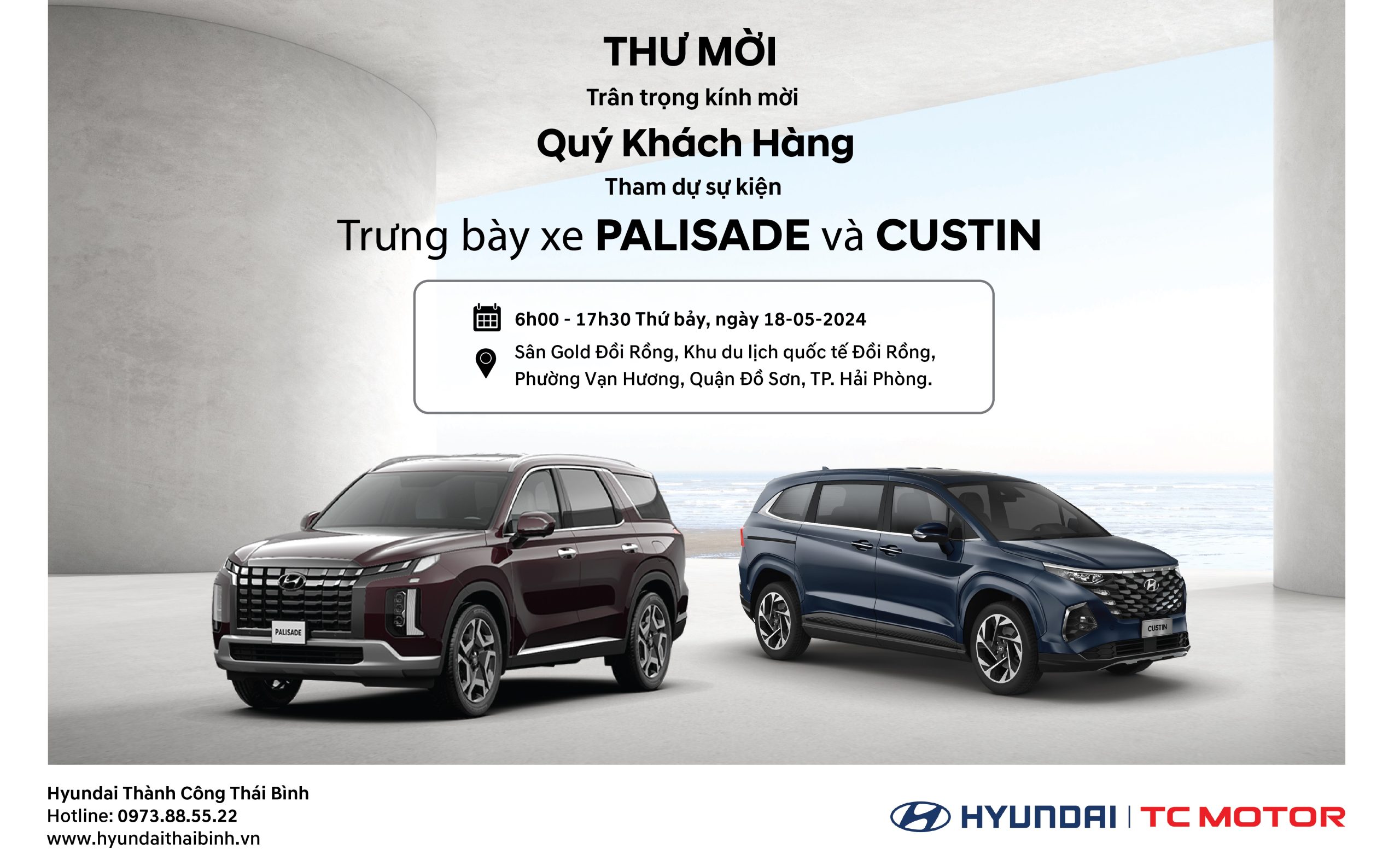 CHƯƠNG TRÌNH TRƯNG BÀY XE PALISADE VÀ CUSTIN